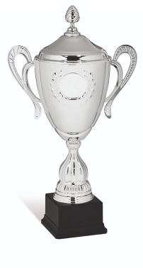 Coppa di design cromata