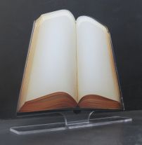 Targa a libro in plexiglass