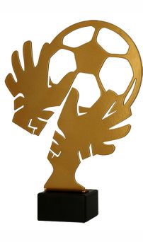 Trofeo in metallo intagliato laser